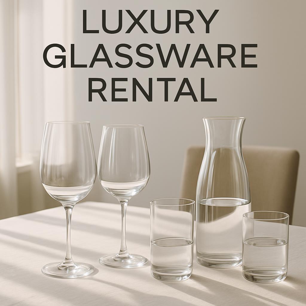 Luxury Glassware Rental